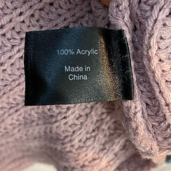 Lane Bryant dusty rose cowl neck tunic sweater with bell cuff sleeves - Picture 3 of 6